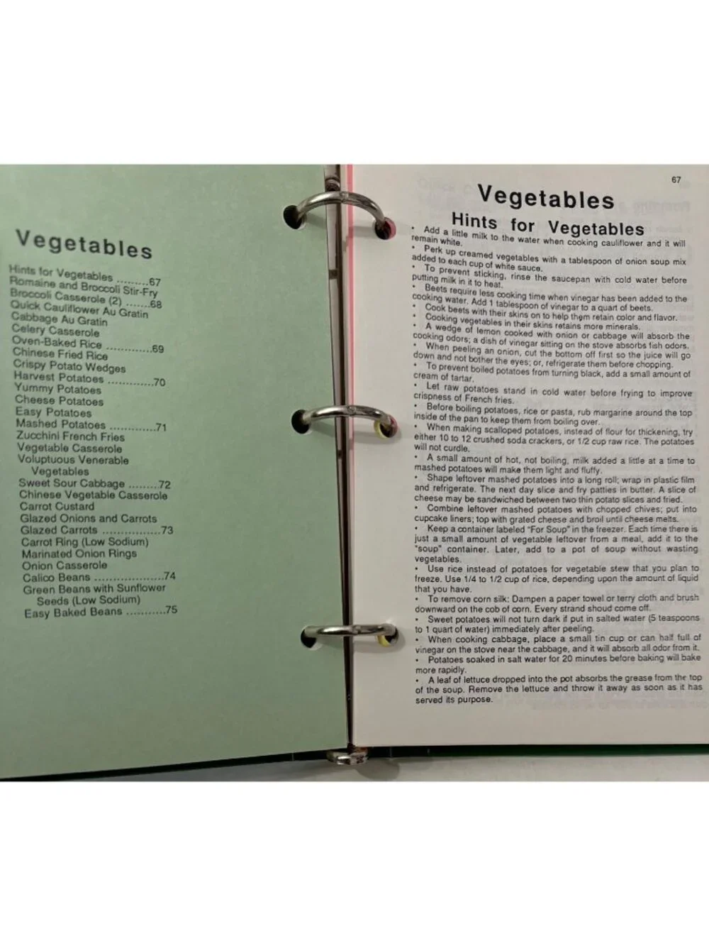 Immanuel Lutheran Church Cookbook 1987 Vtg Recipe Collection Ring Bound Canning - Picture 8 of 16